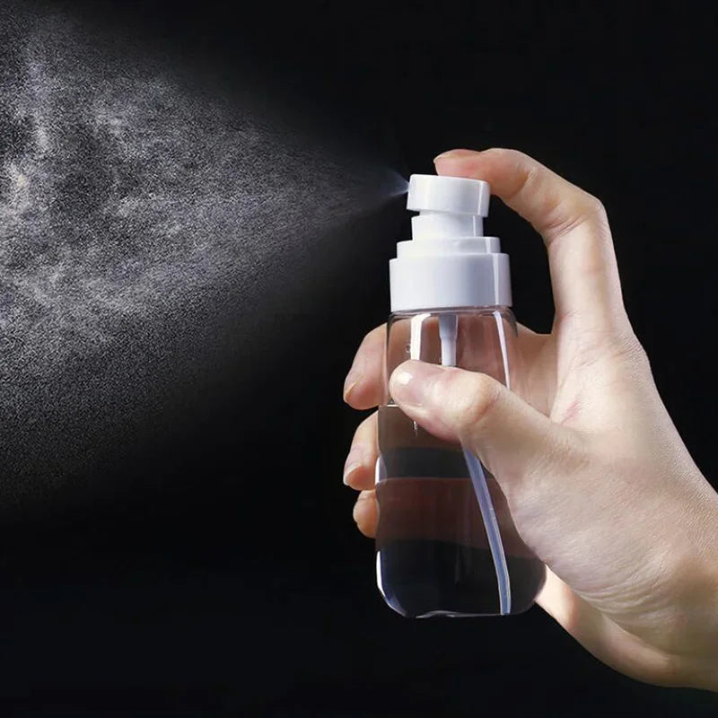 30/60/100ml Travel Sub-bottled Sunscreen Spray Bottle Customized Can Transparent Plastic Bottle For Travel Convenience