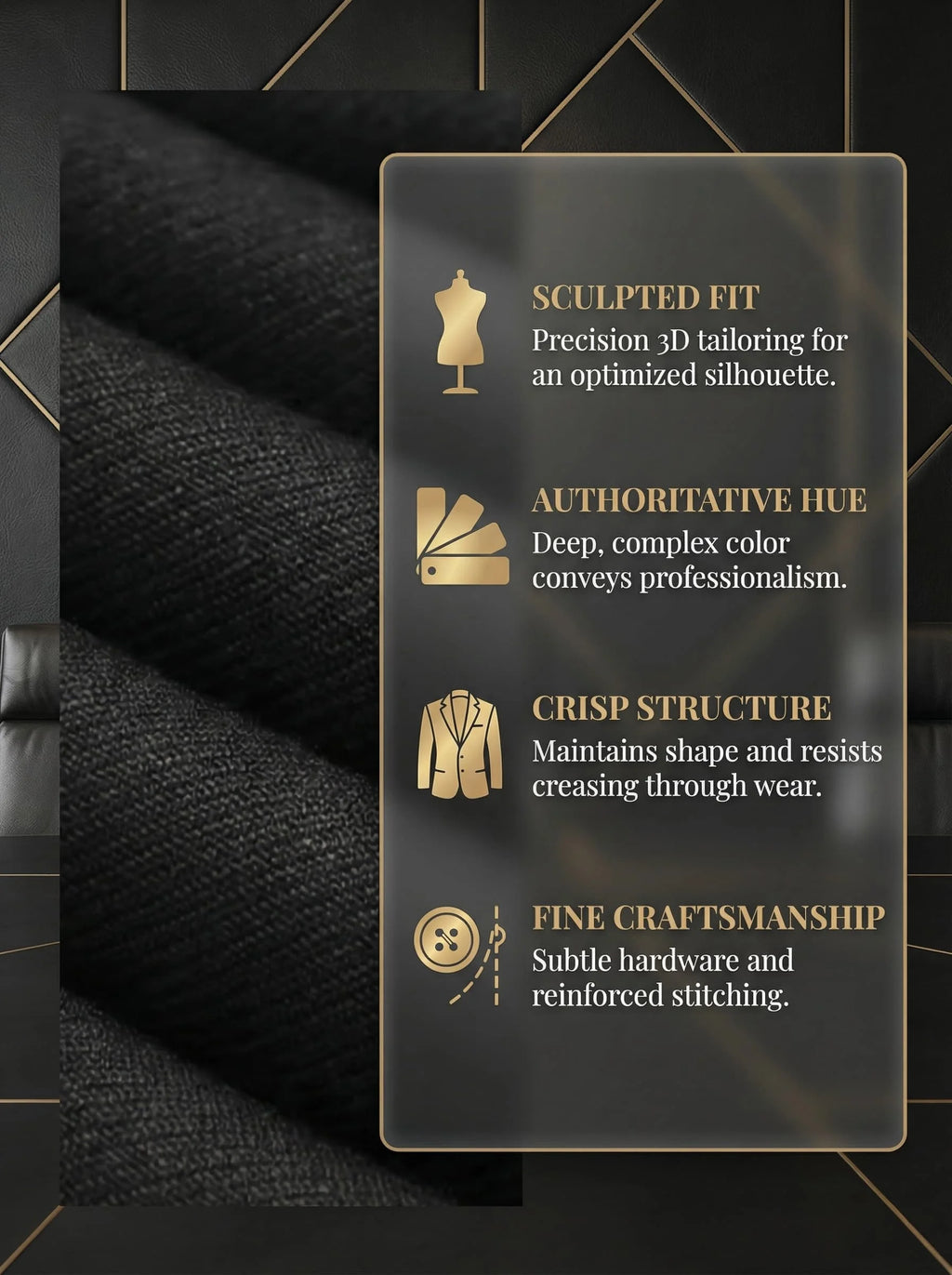 Men's Suit 2pcs Set, Elegant Formal Jacket And Pants, Great Wear for Wedding, Party And Formal Dinner