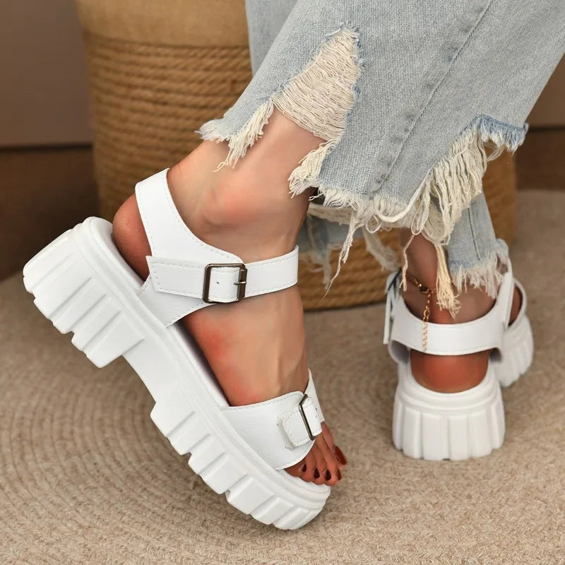 Women Elegant Sandals  New Summer Outdoor Designer Shoes Women Casual Fashion Bottom Platform Sandals Sandalias De Mujer