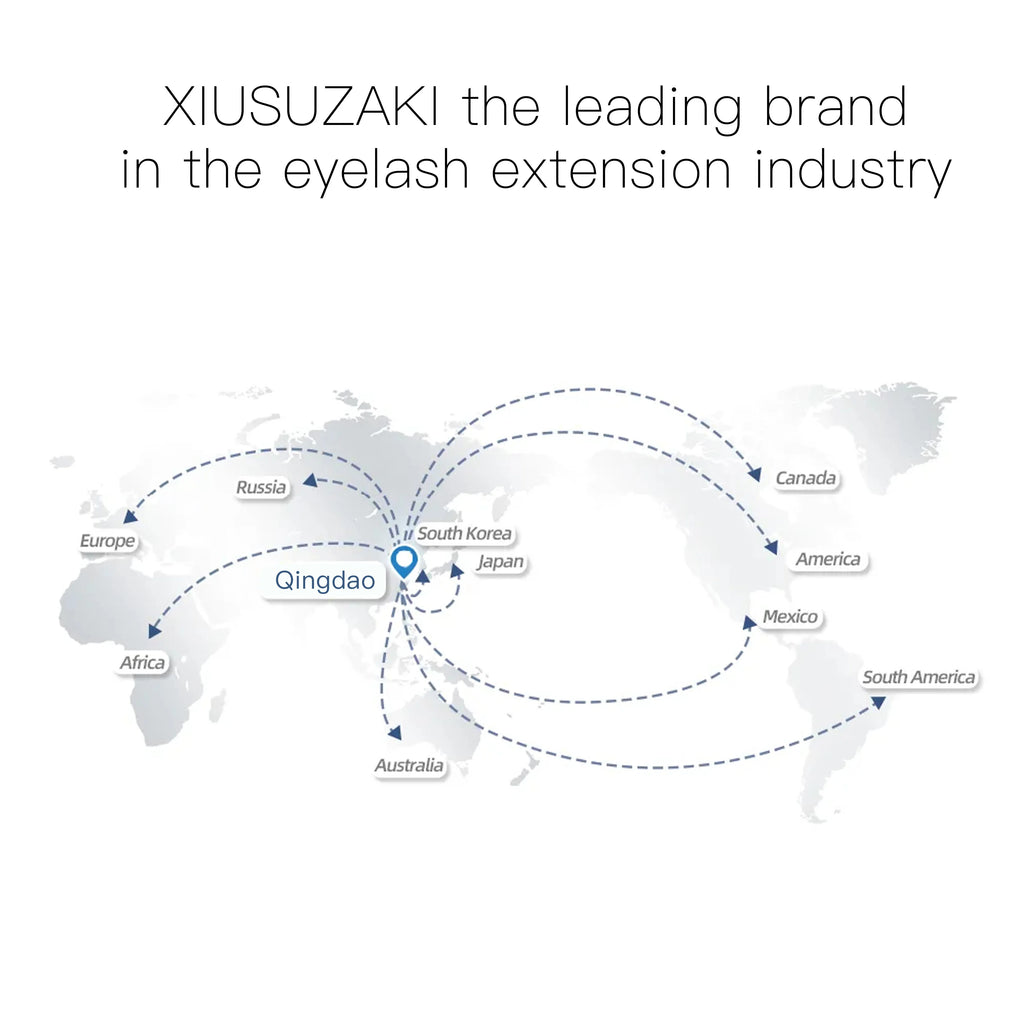 XIUSUZAKI False Eyelash Extension Kit Set for Beginner Practice Kit Supplies Lash Accessories Makeup Set