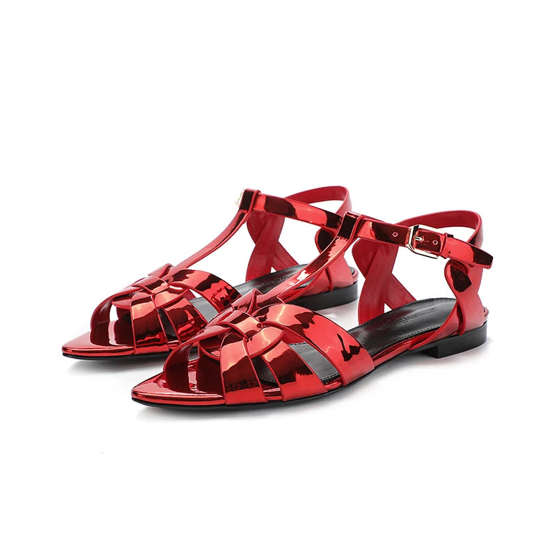2024 new classic elegant spring/summer fashion charming pointed flat sandals for shopping, dating, parties, sexy dressing
