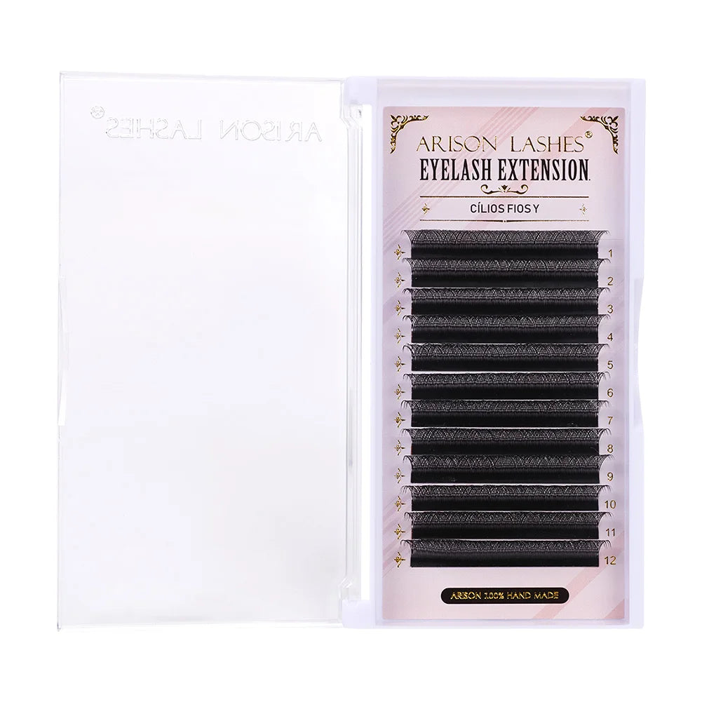 ARISON YY Lashes and 3D/4D/5D W Shape Lashes Brasileiro Premade Volume Eyelashes Extension Soft Thin Easily Grafting Extension