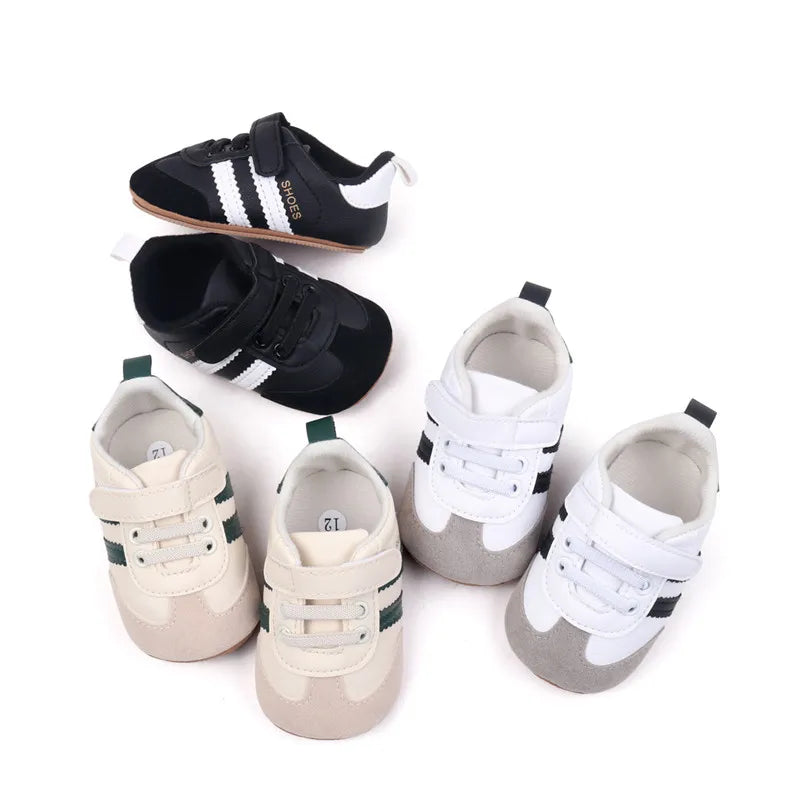 Toddler Shoes New Spring Autumn Baby Boys Girls Causal First Walker Shoes PU Leather Sneakers Soft Sole Fashion Baby Flats Shoes