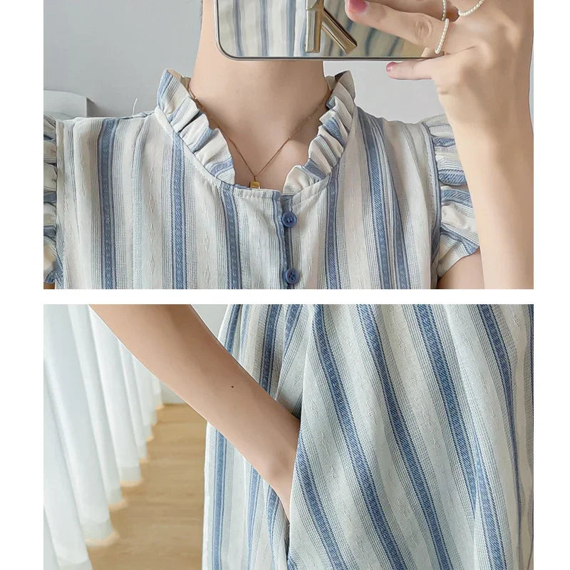 Maternity Clothes Spring Autumn Pregnancy Dresses Pregnant Women Lantern Sleeve High Waist V Neck  Clothing
