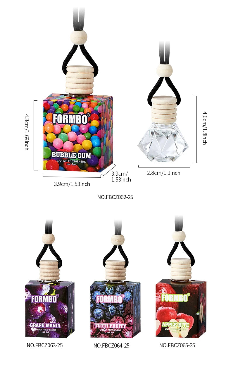 Sweet fruit car perfume, lasting light fragrance and odor removing car fragrance, fresh fruit fragrance, car fragrance pendant