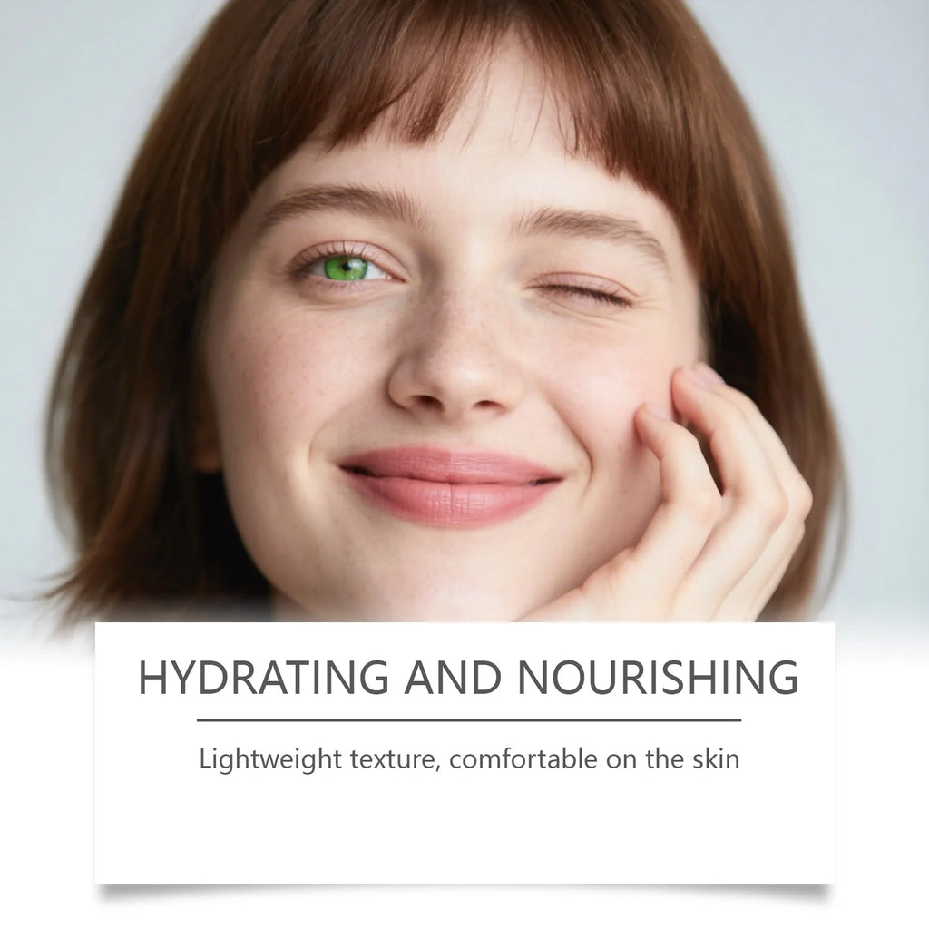 Facial skin care essence nourishes and brightens the skin on the face, providing daily moisture retention.