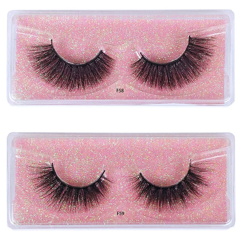 10 Pairs Fake Lashes Wholesale 3D Eye Lashes Pack Natural False Eyelashes Makeup Fake Eyelashes Bulk