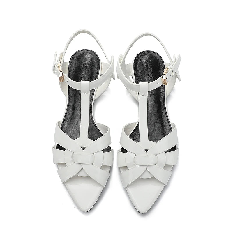 2024 new classic elegant spring/summer fashion charming pointed flat sandals for shopping, dating, parties, sexy dressing