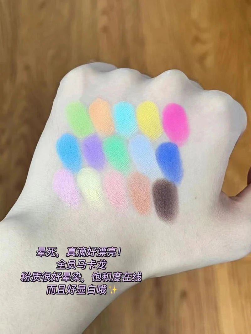 Eyeshadow Makeup Palette,15 color Shimmer Eyeshadow,Matte,Highly Pigmented,Waterproof,Eyeshadow Makeup,blendable Makeup
