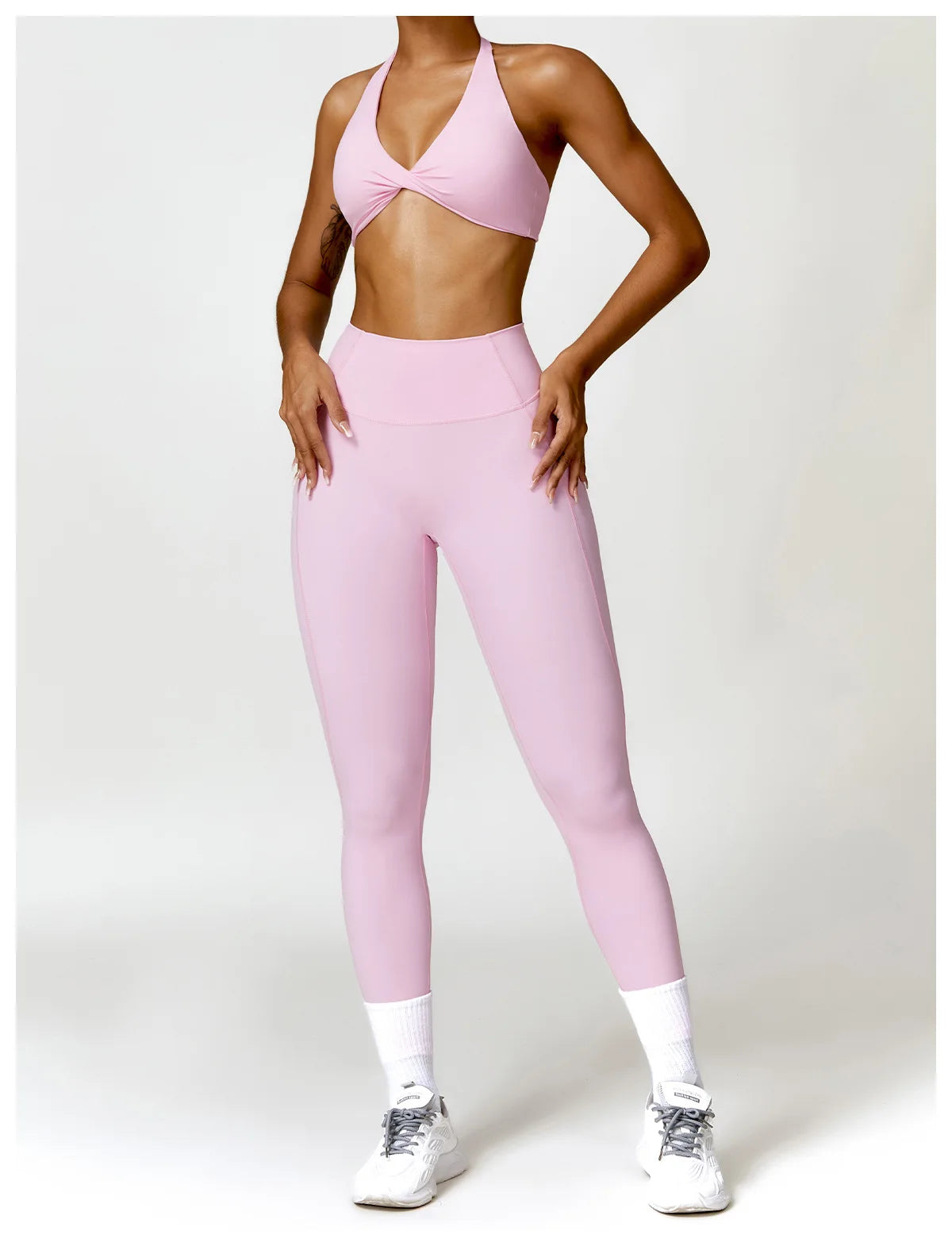 2PCS Yoga Set Nude Feeling Workout Sets Women Tracksuit Gym Push Up Fitness Running Workout Sportwear Sport Bra Leggings Suit