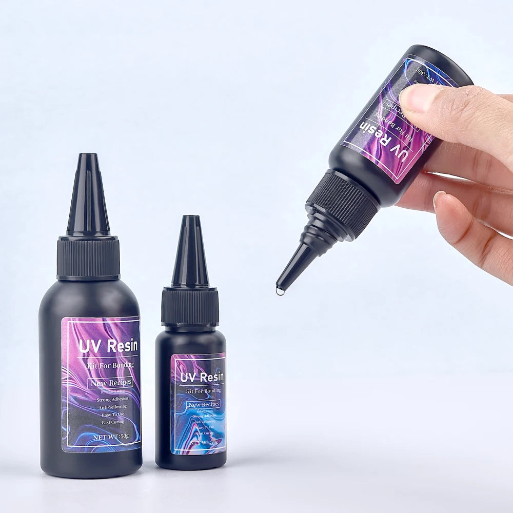 UV Bonding Welding Glue Super Bonding UV Glue Fix Liquid Curing Hard Quick-Drying Resin Jewelry Glass Plastic Wood Repair Glue