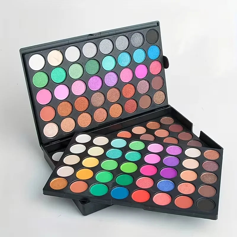 120 Color Eye Makeup,3-in-1 Eyeshadow Palette,Highly Pigmented Long Lasting Matte & Shimmer Finishes,Nude & Earth Eye Shadow