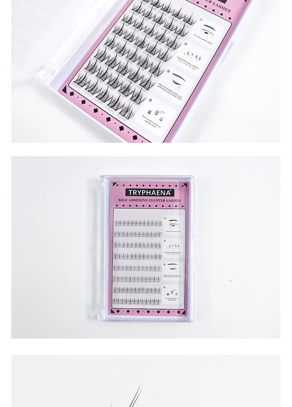 Lash Clusters Set No Glue Needed Self Adhesive Eyelashes Korean Makeup Natural Look Wispy Individual Eyelashes New Manga Lashes