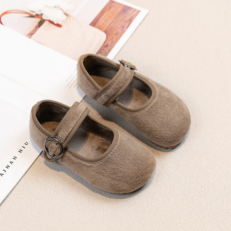 Baby Girls Spring/Autumn Fashion Popular New Kids Solid Color Flat Casual Comfortable Student Children's Walking Shoes Size21-30