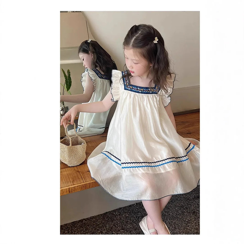 Girls children summer clothing new style cute thin toddler dress baby kids outfit