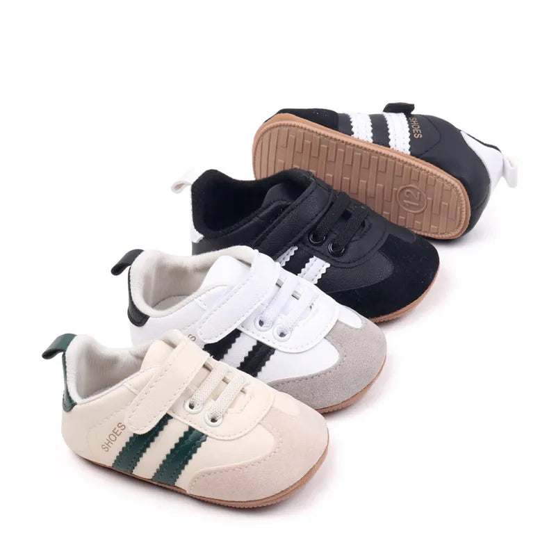 Toddler Shoes New Spring Autumn Baby Boys Girls Causal First Walker Shoes PU Leather Sneakers Soft Sole Fashion Baby Flats Shoes